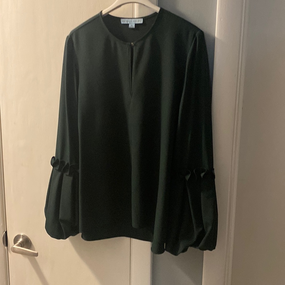 Forest green blouse